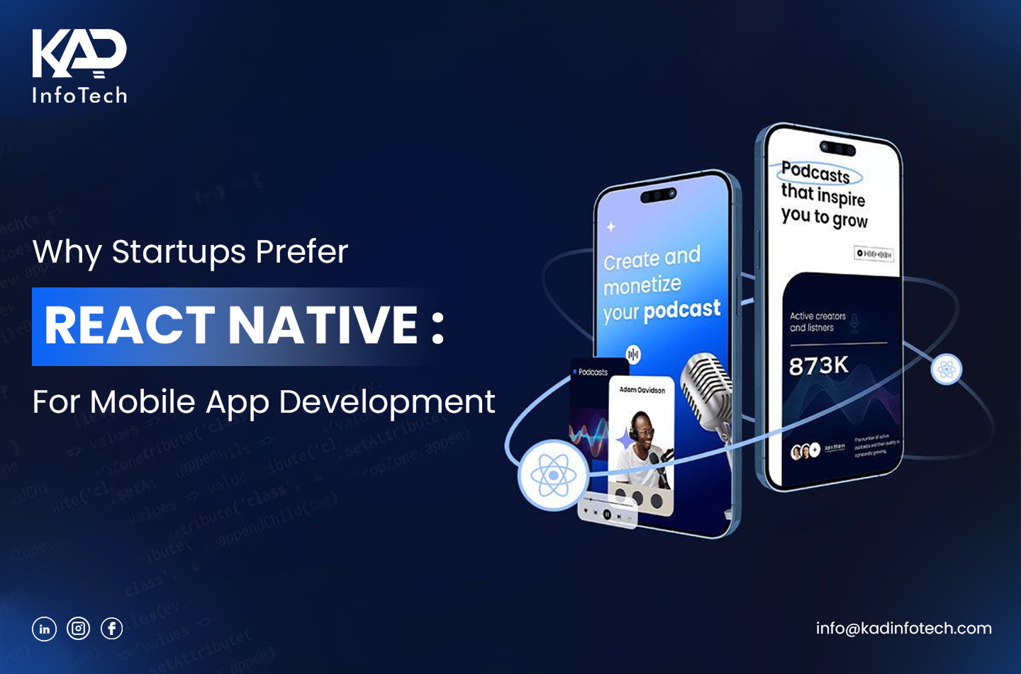 React Native app for mobile app development